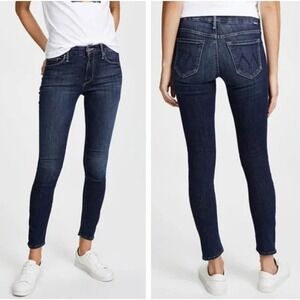 Mother Jeans The Looker Aka Goddess Women 27 Dark Wash Skinny High Rise Denim